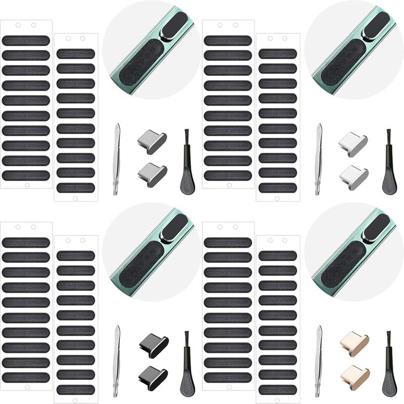 Silver USB C Port Plug Sticker Protective Cover for Mobile Phones - Image 3